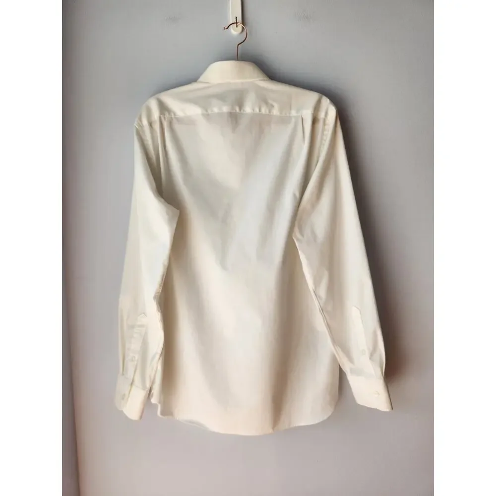 J. Crew Slim-fit Ludlow Premium Fine Cotton Dress Shirt White 15.5/34 *Flaw